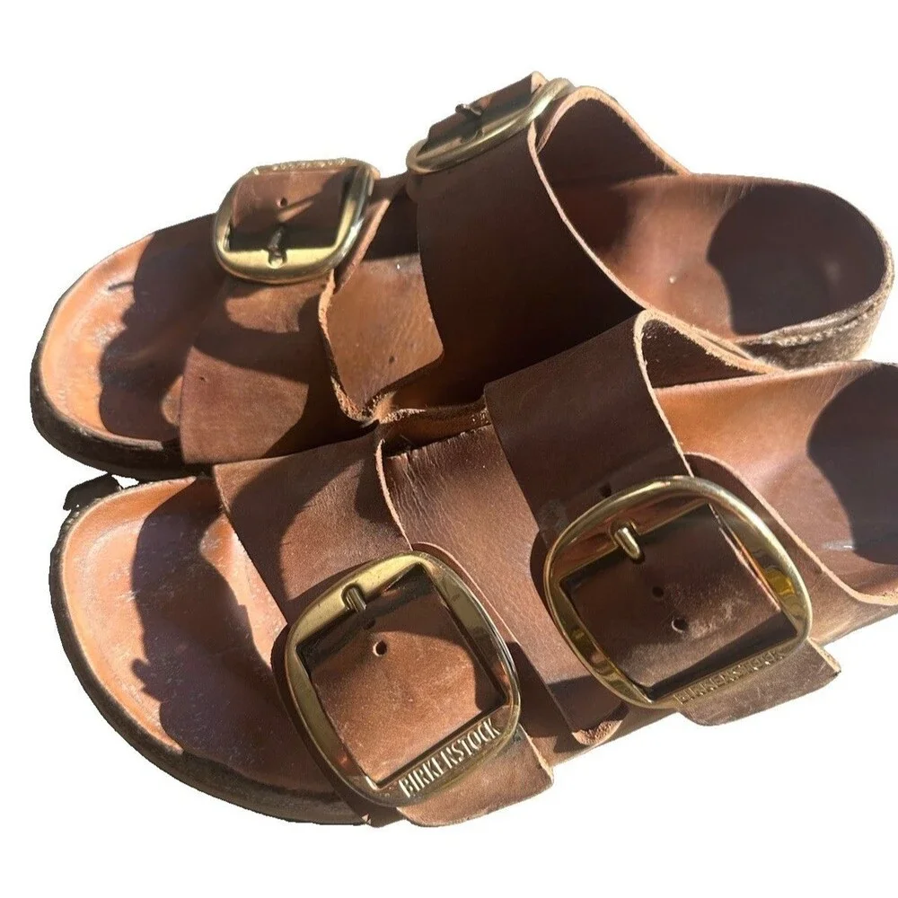 Birkenstock Arizona Big Buckle Brown Leather Sandals Women’s Approx US 8-9